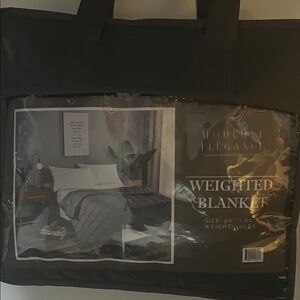 Modern Elegance Black Weighted Blanket 10lb 50”*60” New